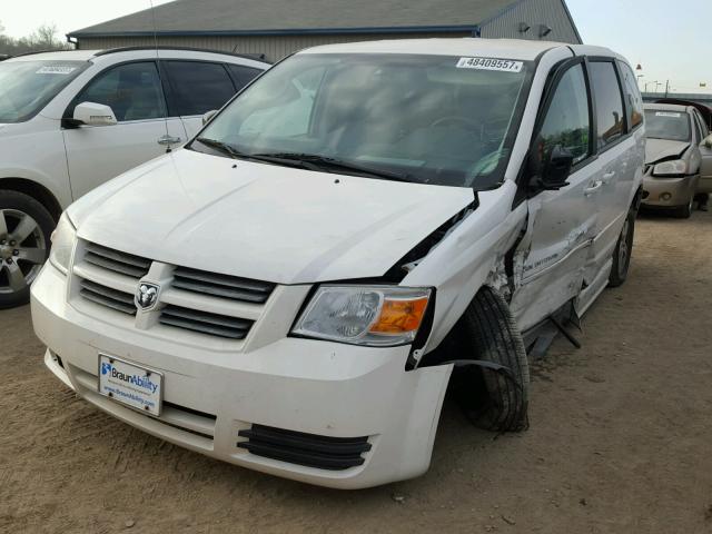 1D8HN44E49B501607 - 2009 DODGE GRAND CARA WHITE photo 2