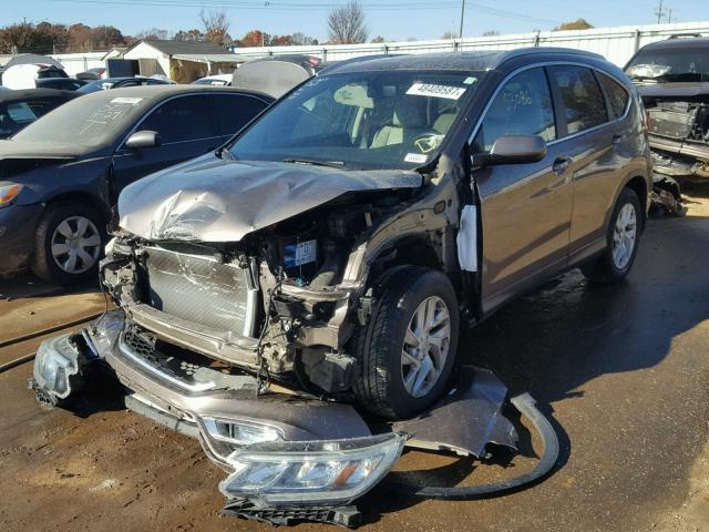 2HKRM3H79FH524032 - 2015 HONDA CR-V EXL GRAY photo 2