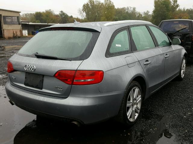 WAUVF78K99A210121 - 2009 AUDI A4 2.0T AV GRAY photo 4