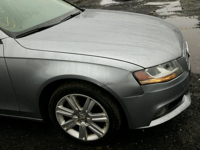 WAUVF78K99A210121 - 2009 AUDI A4 2.0T AV GRAY photo 9