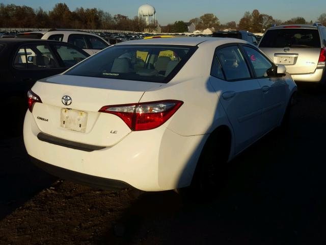 2T1BURHE8EC122250 - 2014 TOYOTA COROLLA L WHITE photo 4