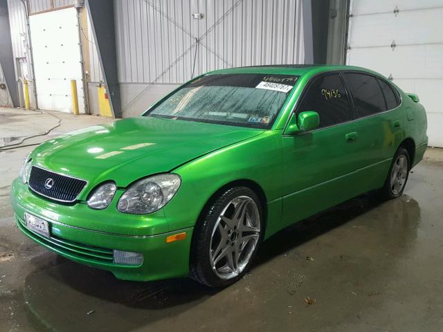 JT8BH68X7W0012143 - 1998 LEXUS GS 400 GREEN photo 2