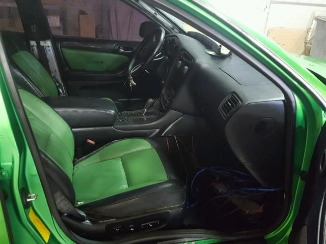 JT8BH68X7W0012143 - 1998 LEXUS GS 400 GREEN photo 5