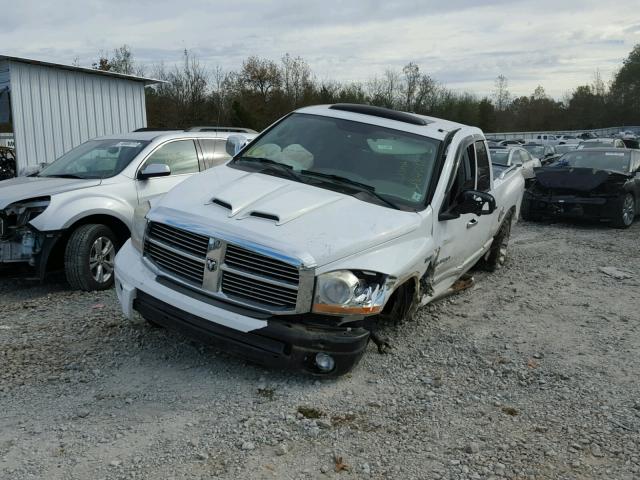 1D7HU18276S607549 - 2006 DODGE RAM 1500 S WHITE photo 2