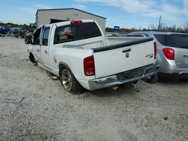 1D7HU18276S607549 - 2006 DODGE RAM 1500 S WHITE photo 3