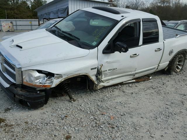 1D7HU18276S607549 - 2006 DODGE RAM 1500 S WHITE photo 9