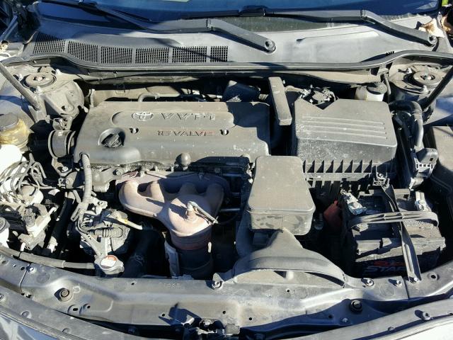 4T1BE46K09U797460 - 2009 TOYOTA CAMRY BASE SILVER photo 7