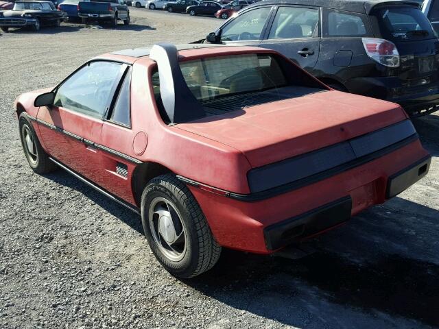 1G2AM37RXEP214902 - 1984 PONTIAC FIERO SPOR RED photo 3