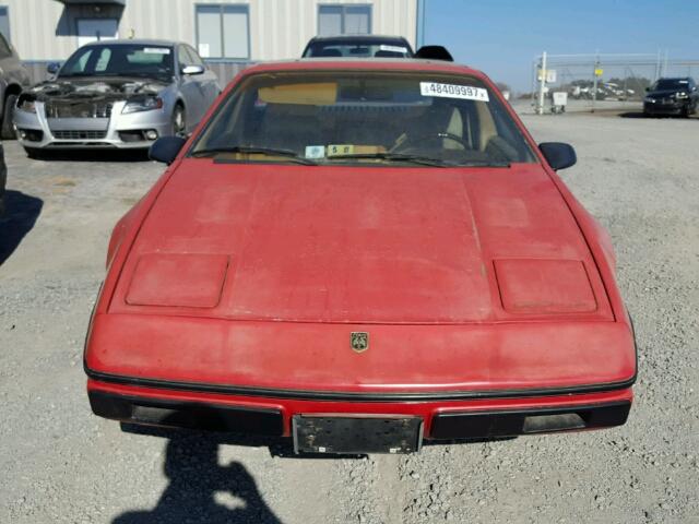 1G2AM37RXEP214902 - 1984 PONTIAC FIERO SPOR RED photo 9