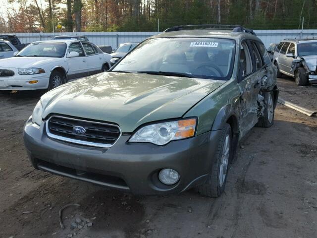 4S4BP61C467341333 - 2006 SUBARU LEGACY OUT GREEN photo 2