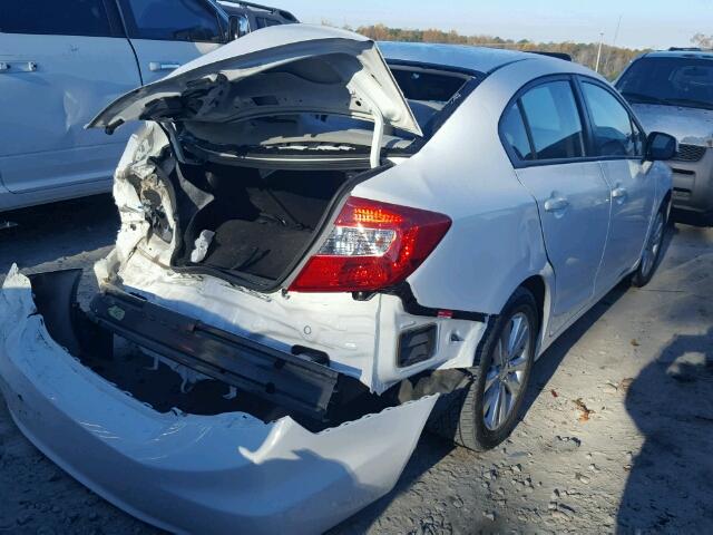 2HGFB2F8XCH319288 - 2012 HONDA CIVIC EX WHITE photo 4