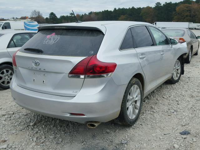 4T3ZA3BB2DU067673 - 2013 TOYOTA VENZA LE SILVER photo 4