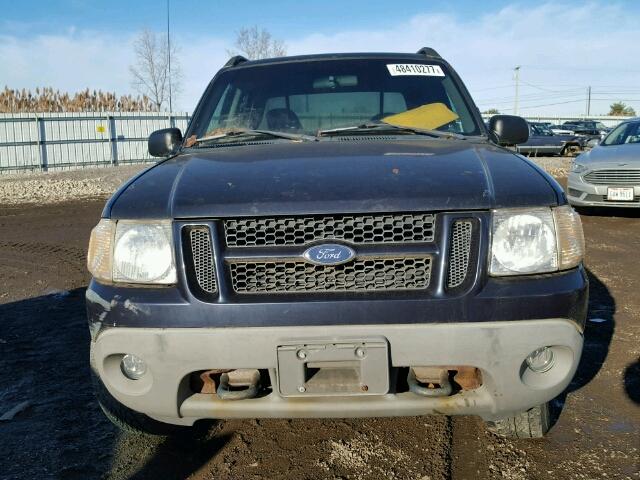 1FMZU77E61UB36015 - 2001 FORD EXPLORER S 蓝色 照片 9