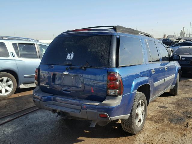 1GNES16S056163385 - 2005 CHEVROLET TRAILBLAZE BLUE photo 4