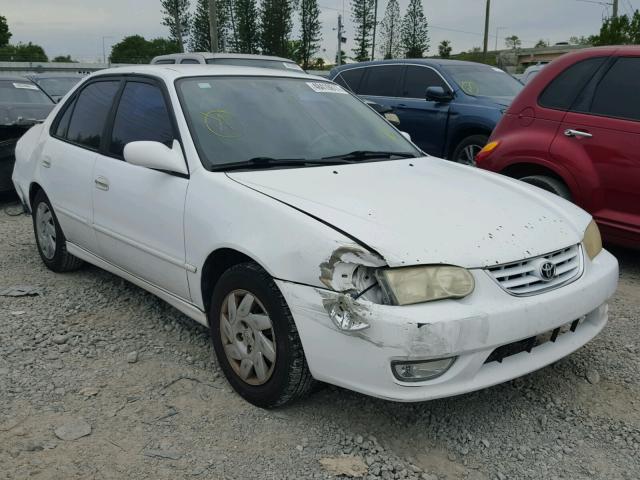 2T1BR12E91C482844 - 2001 TOYOTA COROLLA CE WHITE photo 1