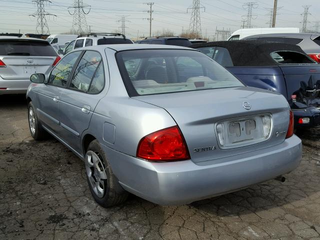 3N1CB51D64L476254 - 2004 NISSAN SENTRA 1.8 SILVER photo 3