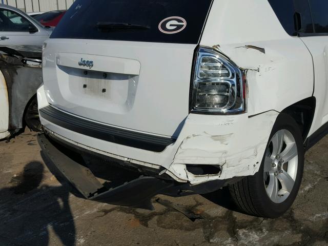 1C4NJCBAXCD504112 - 2012 JEEP COMPASS SP თეთრი ფოტო 9