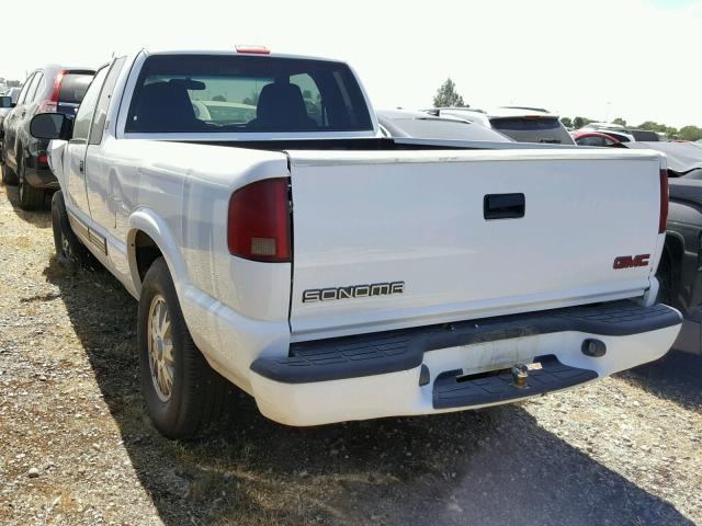 1GTDT19W128213128 - 2002 GMC SONOMA WHITE photo 3