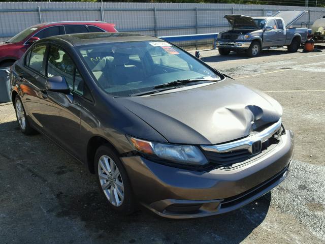 19XFB2F88CE004158 - 2012 HONDA CIVIC EX ნაცრისფერი ფოტო 1