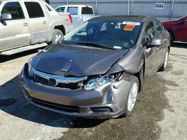 19XFB2F88CE004158 - 2012 HONDA CIVIC EX GRAY photo 2