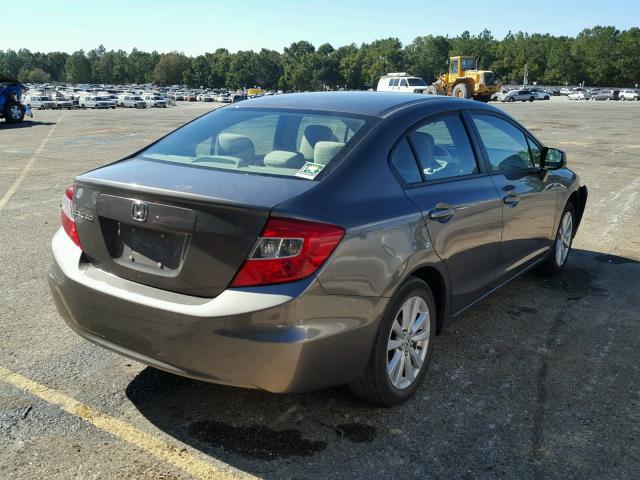 19XFB2F88CE004158 - 2012 HONDA CIVIC EX ნაცრისფერი ფოტო 4