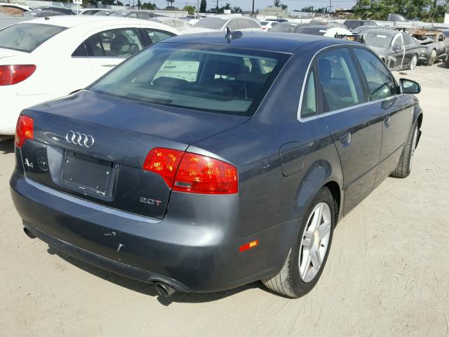 WAUAF78E66A042863 - 2006 AUDI A4 2 GRAY photo 4