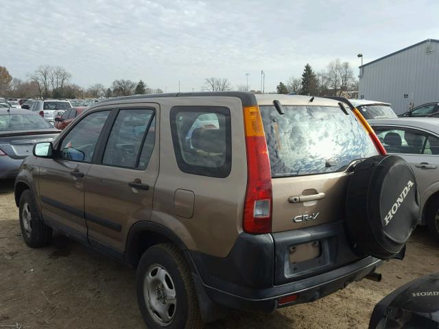 SHSRD78403U146523 - 2003 HONDA CR-V LX TAN photo 3