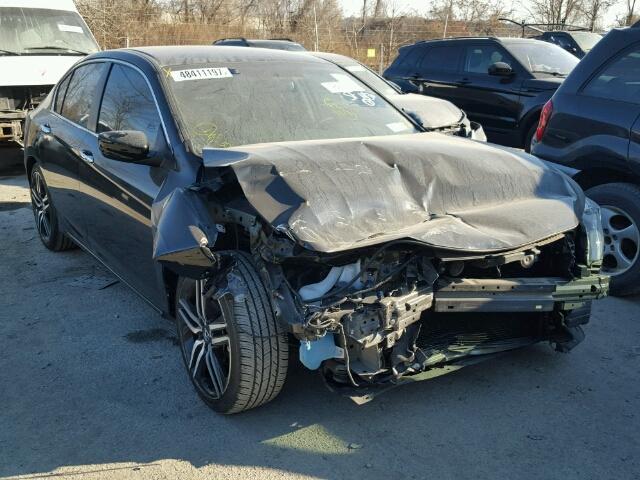 1HGCR2F39HA020559 - 2017 HONDA ACCORD LX BLACK photo 1