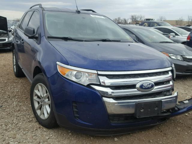 2FMDK3GC4DBC74203 - 2013 FORD EDGE SE BLUE photo 1