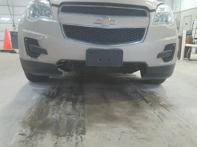 2CNFLEEC1B6460954 - 2011 CHEVROLET EQUINOX LT TAN photo 9