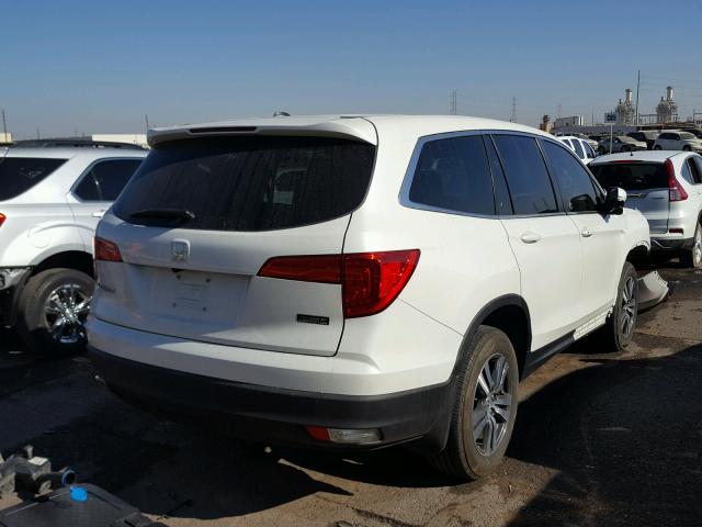 5FNYF5H72GB009634 - 2016 HONDA PILOT EXLN WHITE photo 4