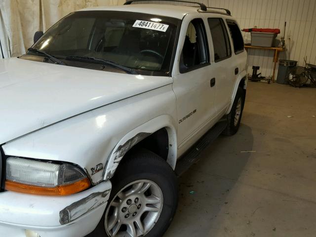 1B4HS28N8YF273458 - 2000 DODGE DURANGO WHITE photo 9