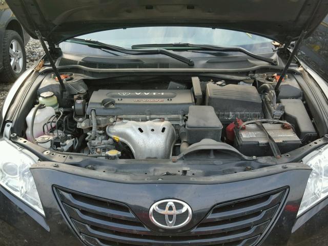 4T1BE46K07U618119 - 2007 TOYOTA CAMRY NEW BLACK photo 7