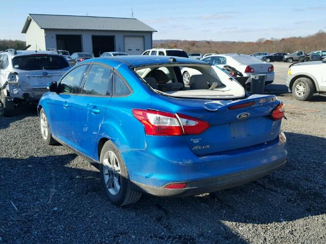 1FADP3F20DL168237 - 2013 FORD FOCUS SE BLUE photo 3