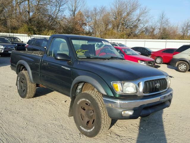 5TEPM62NX4Z319765 - 2004 TOYOTA TACOMA GREEN photo 1