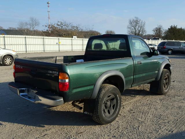 5TEPM62NX4Z319765 - 2004 TOYOTA TACOMA GREEN photo 4