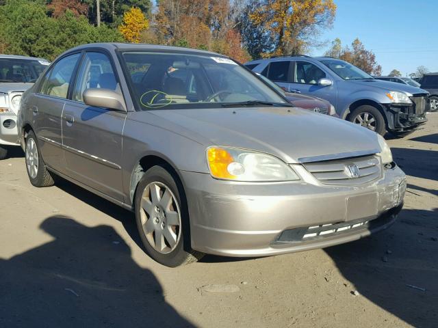 1HGES26732L031147 - 2002 HONDA CIVIC EX 金色 照片 1