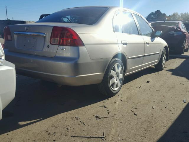 1HGES26732L031147 - 2002 HONDA CIVIC EX 金色 照片 4