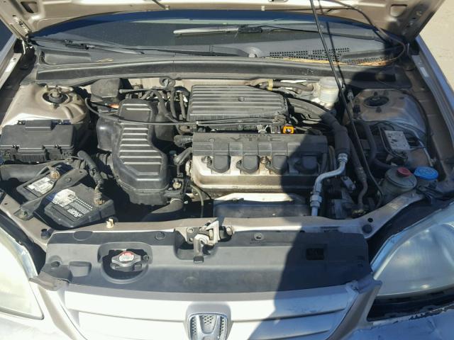 1HGES26732L031147 - 2002 HONDA CIVIC EX GOLD photo 7