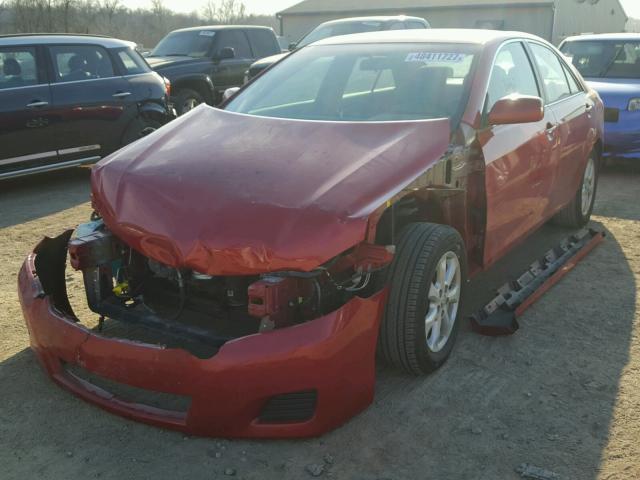 4T4BF3EK5BR148595 - 2011 TOYOTA CAMRY BASE RED photo 2