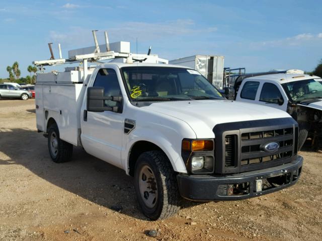 1FD3F30508EE46541 - 2008 FORD F350 SRW S WHITE photo 1