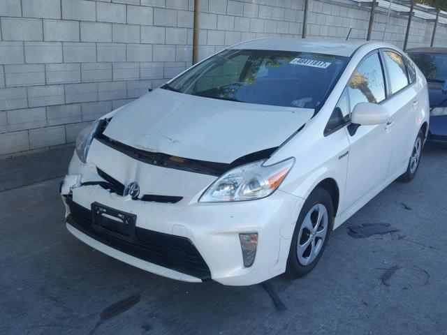 JTDKN3DU7D5638649 - 2013 TOYOTA PRIUS WHITE photo 2