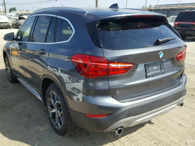 WBXHT3C34J5K29435 - 2018 BMW X1 XDRIVE2 GRAY photo 3