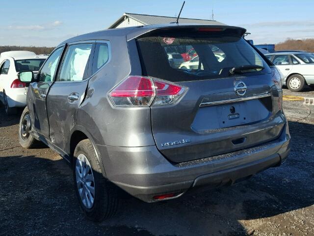 5N1AT2MV0FC872677 - 2015 NISSAN ROGUE S GRAY photo 3