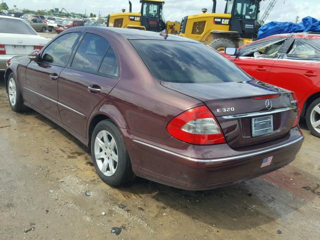 WDBUF22X59B394486 - 2009 MERCEDES-BENZ E 320 CDI MAROON photo 3