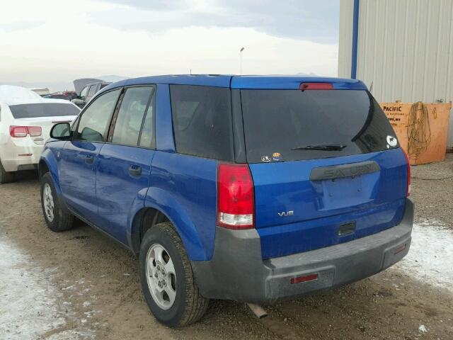 5GZCZ23D83S843982 - 2003 SATURN VUE BLUE photo 3