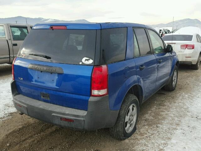 5GZCZ23D83S843982 - 2003 SATURN VUE BLUE photo 4