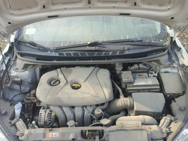 5NPDH4AE3DH257531 - 2013 HYUNDAI ELANTRA GL SILVER photo 7