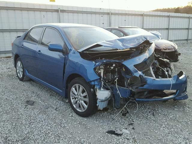 1NXBU4EE0AZ227977 - 2010 TOYOTA COROLLA BA BLUE photo 1