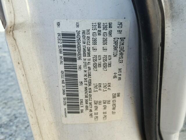 2A4GM68496R848206 - 2006 CHRYSLER PACIFICA T WHITE photo 10